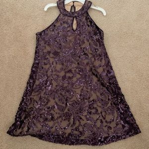 Purple homecoming dress